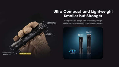 Nitecore EDC31 3500 Lumen Rechargeable EDC Flashlight