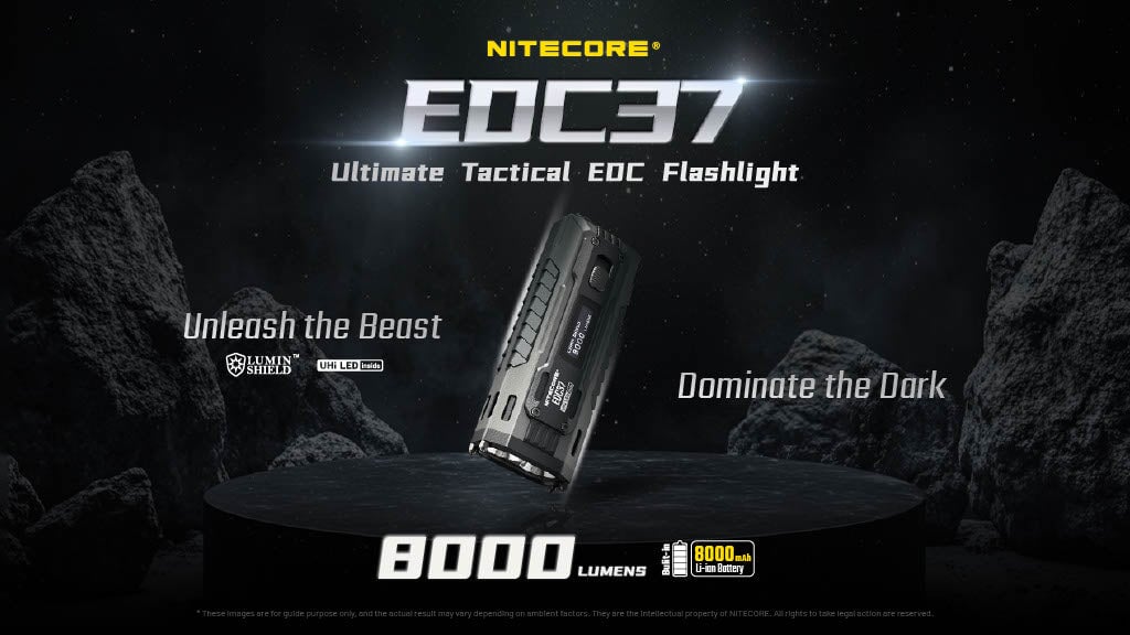 Nitecore EDC37 8000 Lumen Rechargeable EDC Flashlight Flashlight Nitecore 