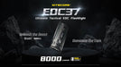 Nitecore EDC37 8000 Lumen Rechargeable EDC Flashlight Flashlight Nitecore 