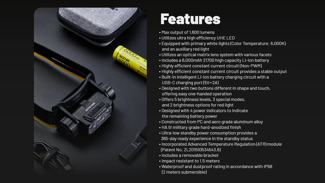 Nitecore-HC70 UHE Headlamp Headlamp Nitecore 
