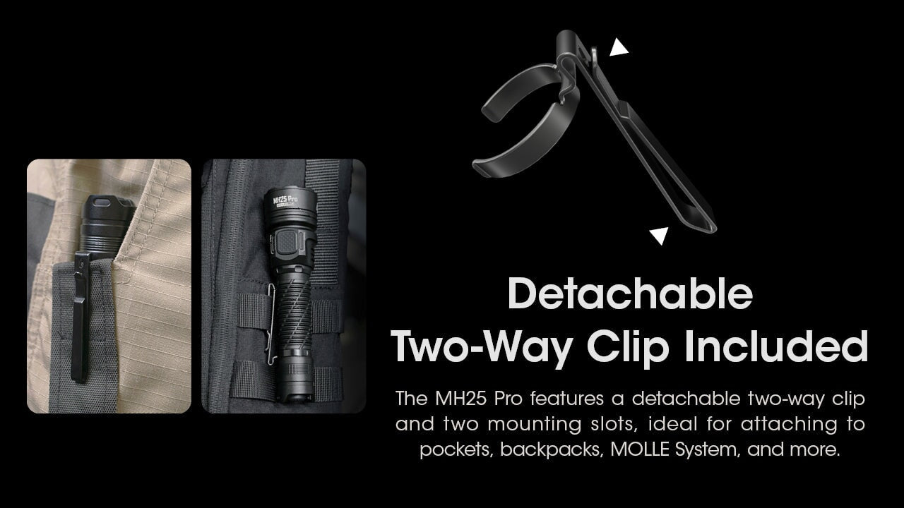 Nitecore MH25 Pro Long range Rechargeable Flashlight - 3300Lumens