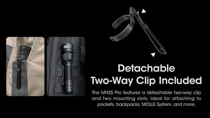 Nitecore MH25 Pro Long range Rechargeable Flashlight - 3300Lumens