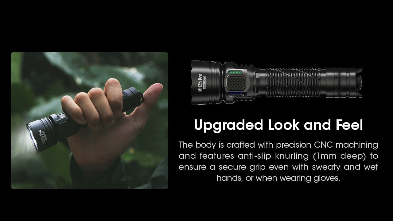 Nitecore MH25 Pro Long range Rechargeable Flashlight - 3300Lumens