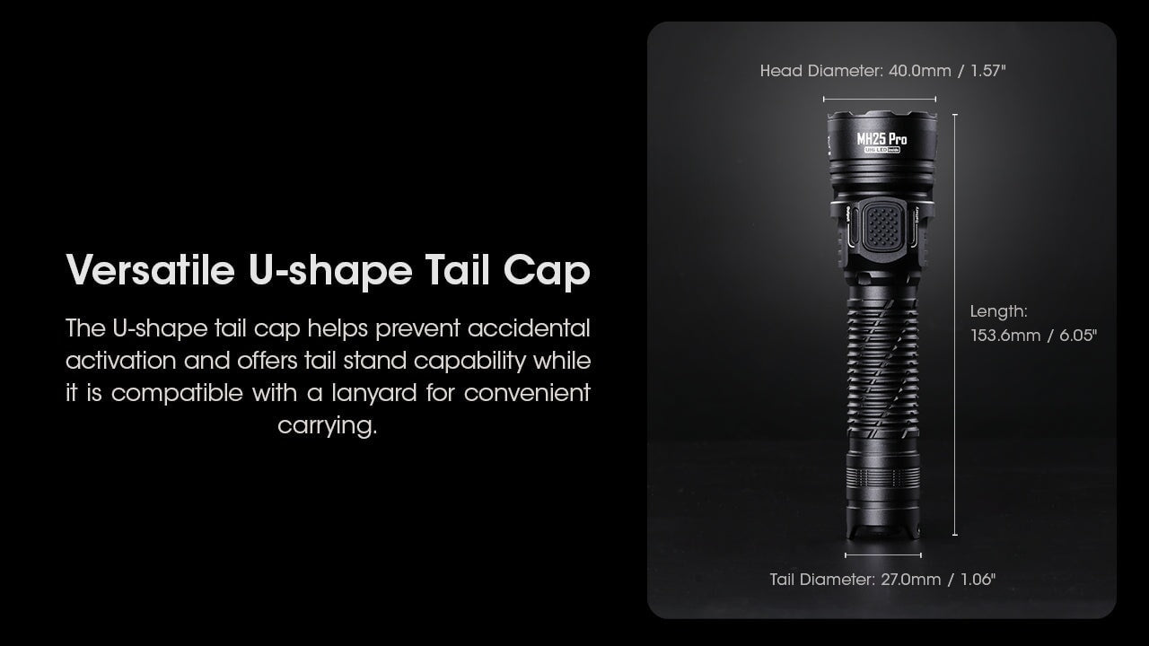 Nitecore MH25 Pro Long range Rechargeable Flashlight - 3300Lumens