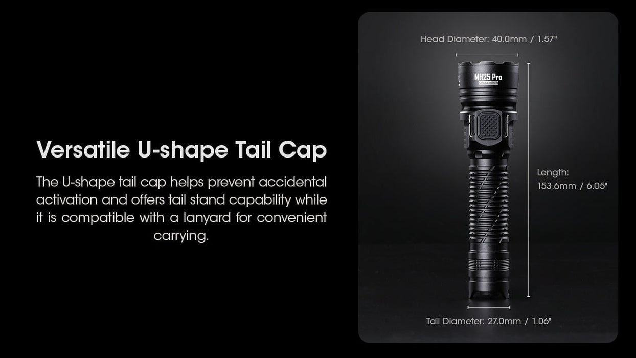 Nitecore MH25 Pro Long range Rechargeable Flashlight - 3300Lumens Flashlight Nitecore 