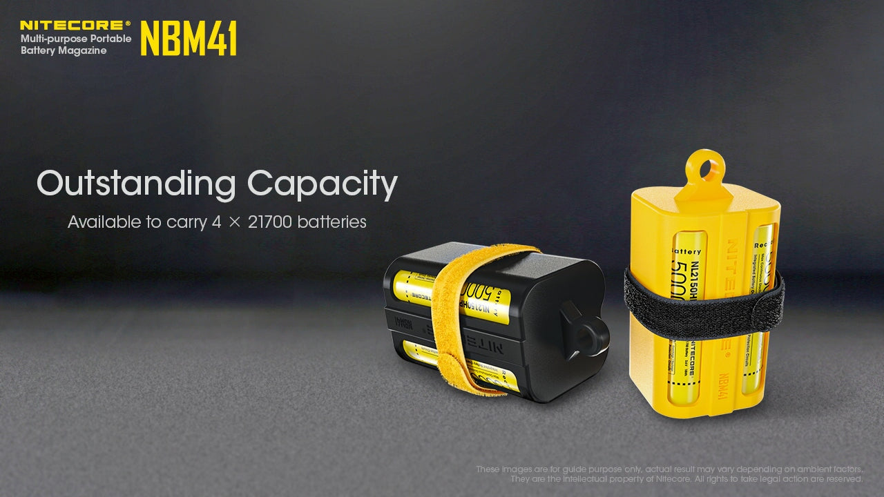 Nitecore NBM41 21700 Battery holder - Black only