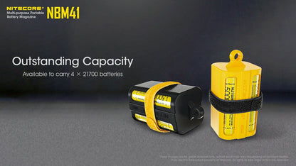 Nitecore NBM41 21700 Battery holder - Black only