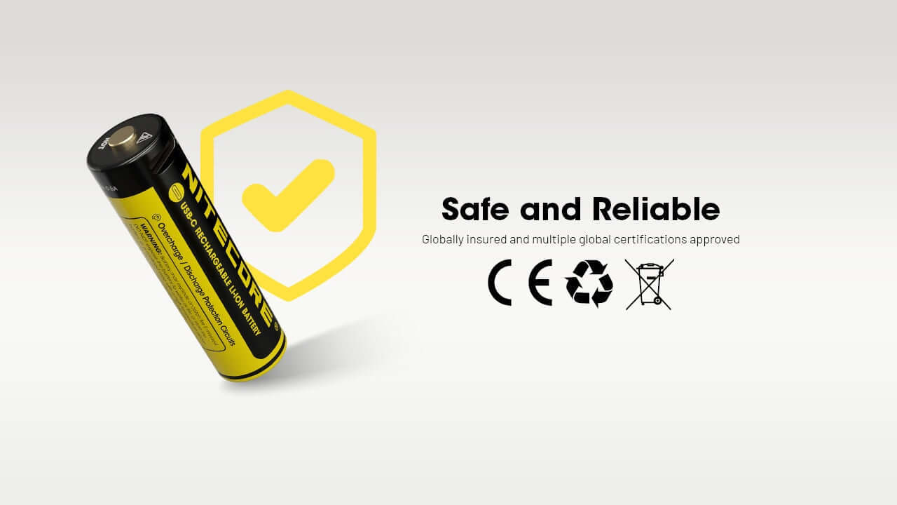 Nitecore NH2400 2400mAh Rechargeable AA Battery Kit - Pack of 4