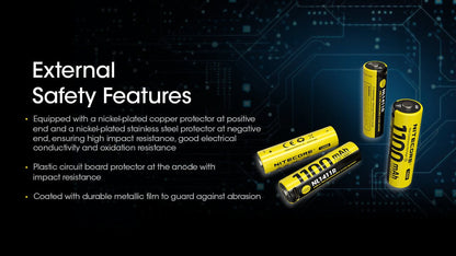 Nitecore NL1411R 14500 USB-C Li-ion Battery 1100mAh