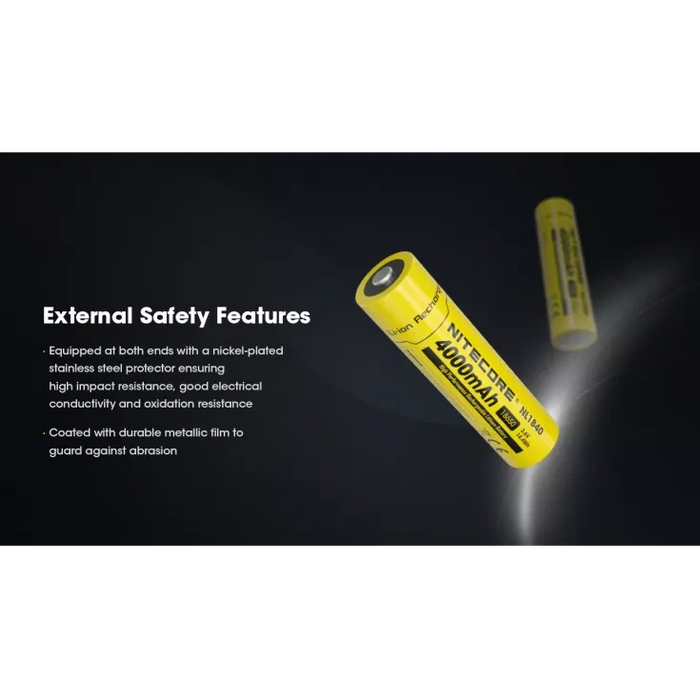 Nitecore NL1840 18650 Li-ion Battery 4000mAh Rechargeable Batteries Nitecore 