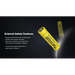 Nitecore NL1840 18650 Li-ion Battery 4000mAh Rechargeable Batteries Nitecore 