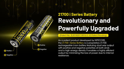 Nitecore NL2153HPi 21700 Li-ion 20A Battery 5300mAh