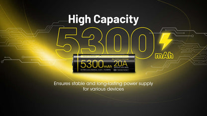Nitecore NL2153HPi 21700 Li-ion 20A Battery 5300mAh