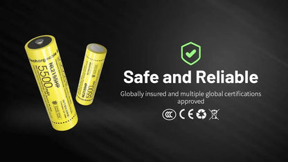 Nitecore NL2155HP 5500mAh Rechargeable 21700 Battery