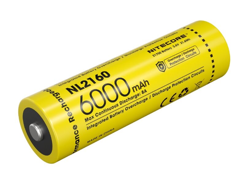 Nitecore NL2160 21700 Li-ion Battery 6000mAh