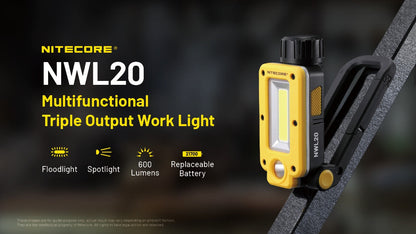 Nitecore NWL20 Magnetic Utility light - 600 Lumens