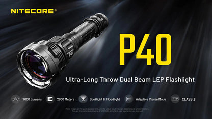 Nitecore P40 Ultra Long Throwing LED Flashlight