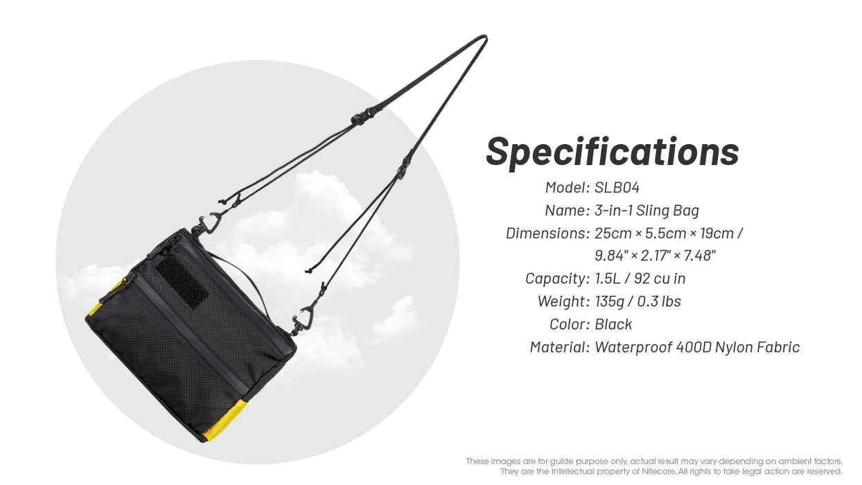 Nitecore SLB04 3-in-1 Sling Bag Luggage & Bags Nitecore 