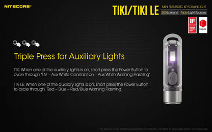 Nitecore TIKI LE USB-C Rechargeable Keychain Flashlight