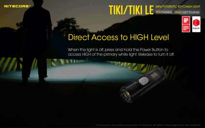 Nitecore TIKI LE USB-C Rechargeable Keychain Flashlight