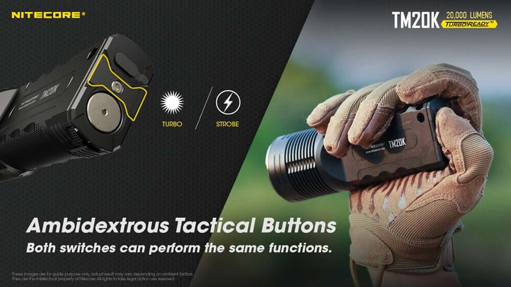 Nitecore TM20K 20 000 Lumens LED Flashlight
