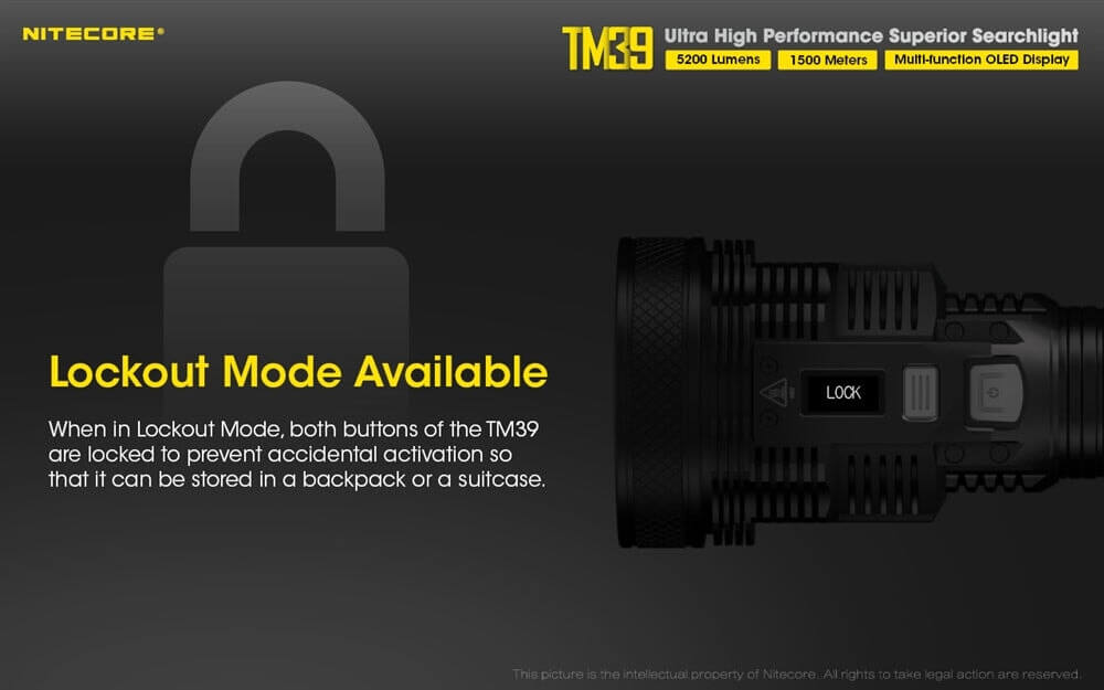 Nitecore TM39 Long Throw LED Flashlight