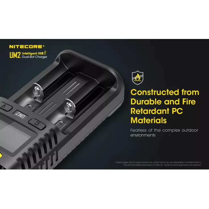 Nitecore UM2 Intelligent USB-C Dual-Slot Battery Charger