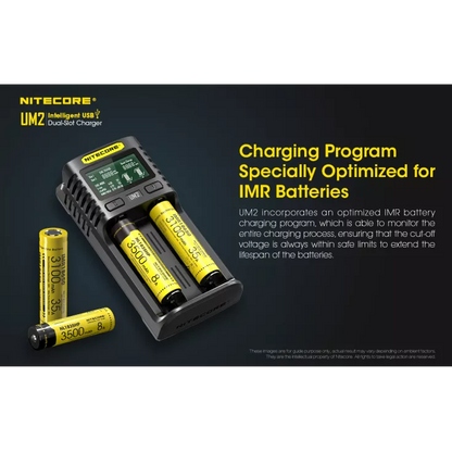 Nitecore UM2 Intelligent USB-C Dual-Slot Battery Charger