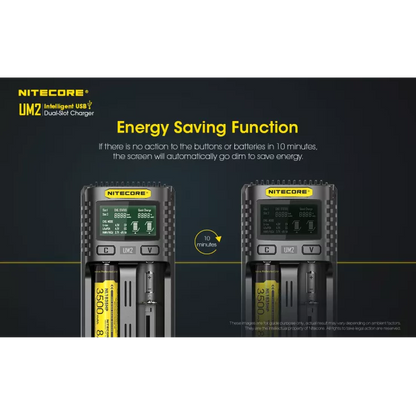 Nitecore UM2 Intelligent USB-C Dual-Slot Battery Charger