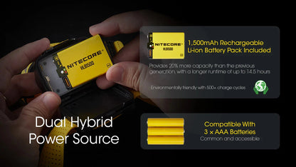Nitecore UT27 Pro 800 lumen Rechargeable Running Headlamp