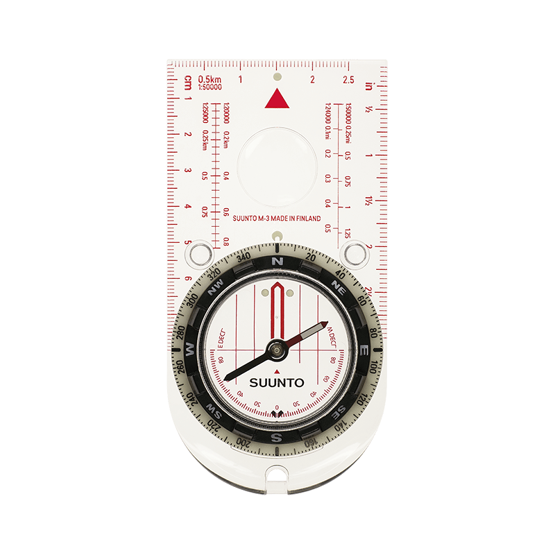 Suunto M-3 NH baseplate compass with precision needle and declination adjustment for outdoor navigation