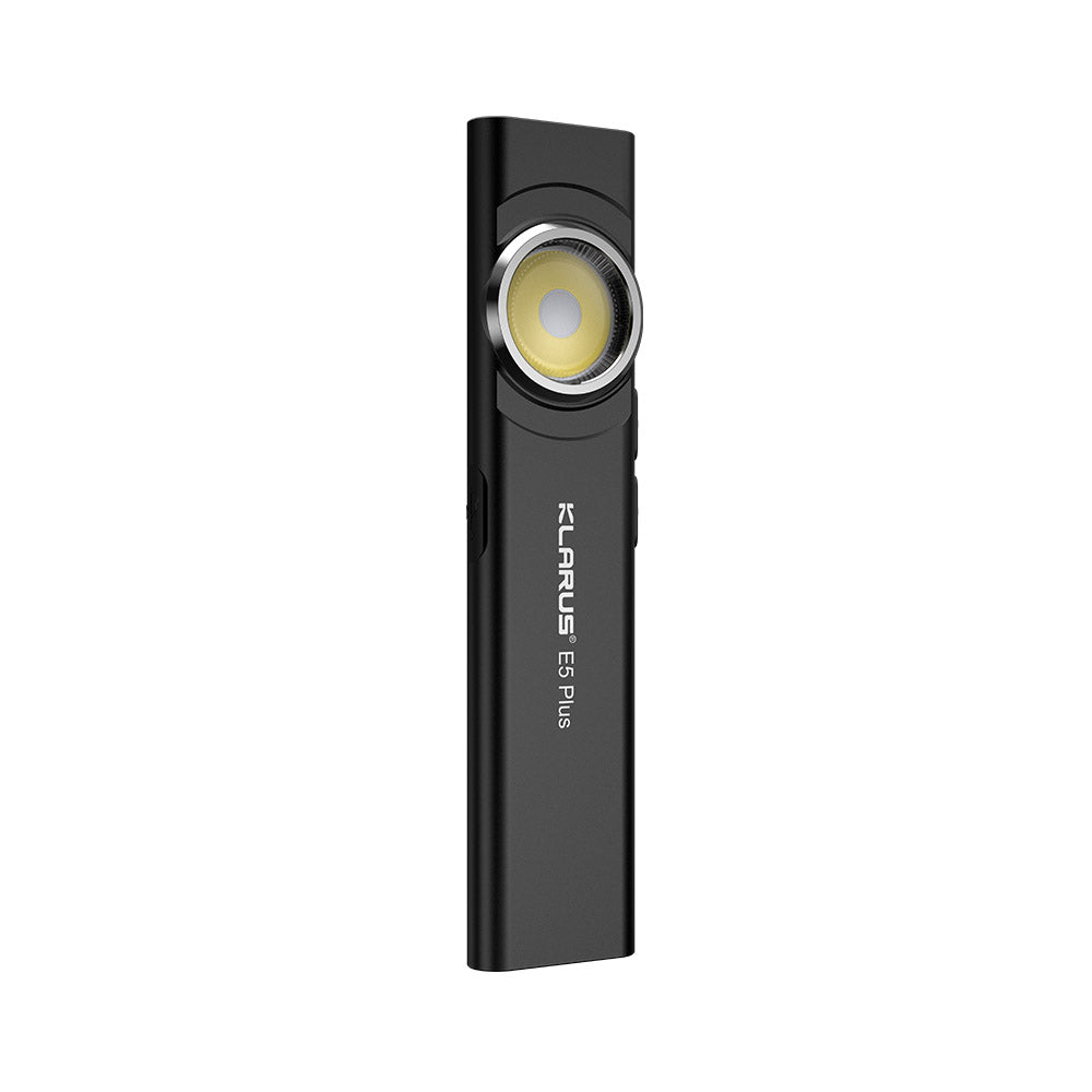 “Klarus E5 Plus ultra-slim tactical EDC flashlight – Compact everyday carry torch”