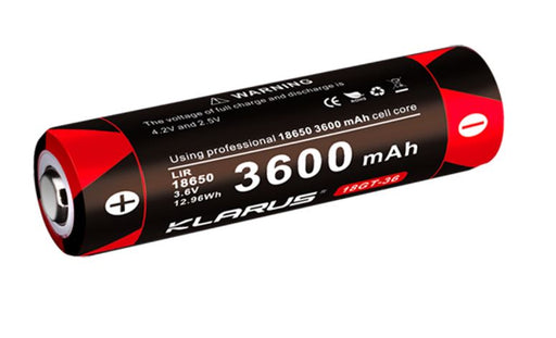 Klarus 18GT-36 3600mAh 18650 Battery Rechargeable Batteries Klarus 