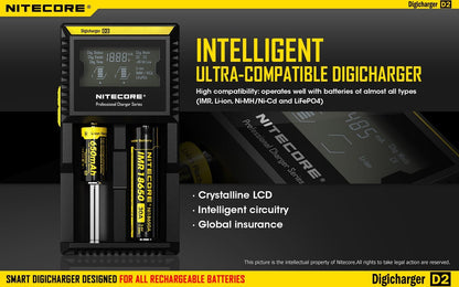 Nitecore D2 Digi Dual-Slot Universal Battery Charger