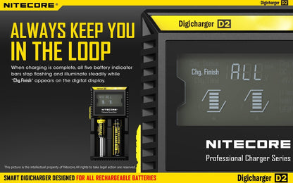 Nitecore D2 Digi Dual-Slot Universal Battery Charger
