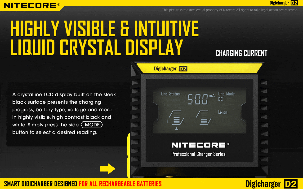 Nitecore D2 Digi Dual-Slot Universal Battery Charger