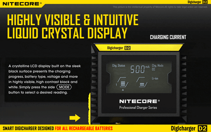 Nitecore D2 Digi Dual-Slot Universal Battery Charger
