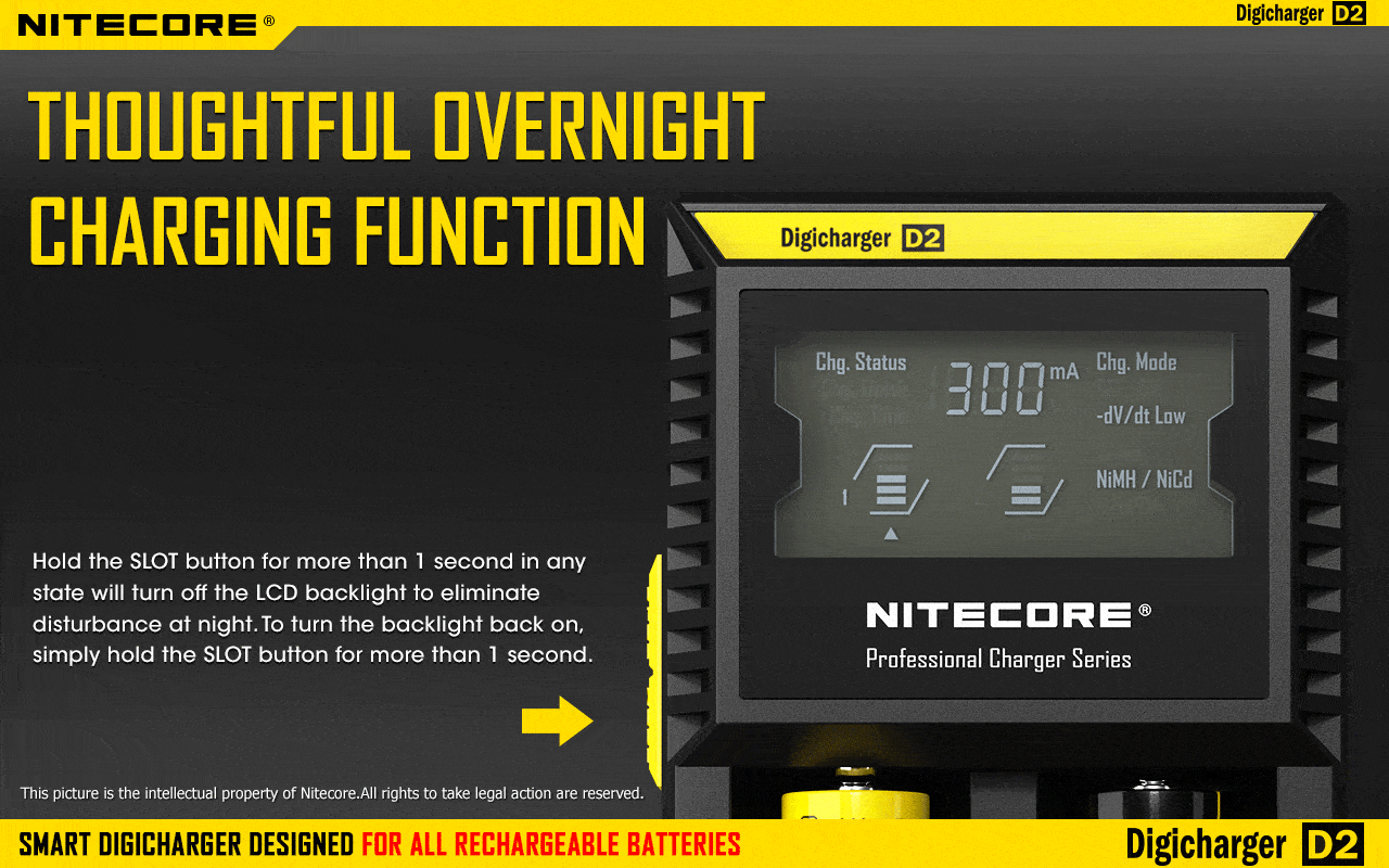 Nitecore D2 Digi Dual-Slot Universal Battery Charger