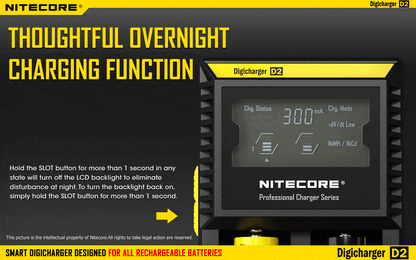 Nitecore D2 Digi Dual-Slot Universal Battery Charger