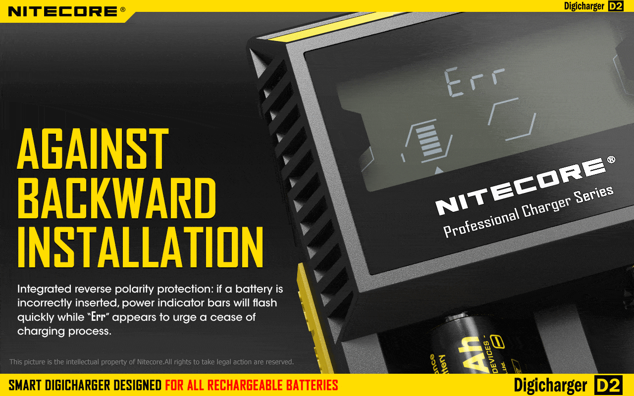 Nitecore D2 Digi Dual-Slot Universal Battery Charger