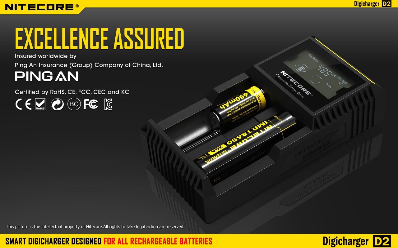 Nitecore D2 Digi Dual-Slot Universal Battery Charger
