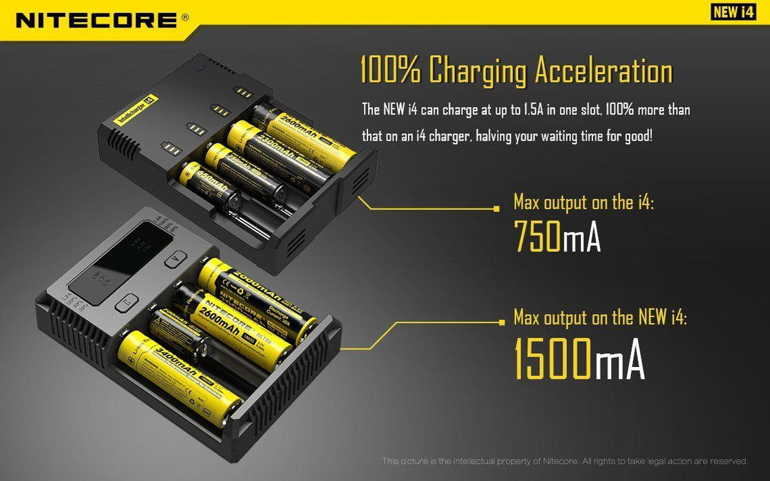 Nitecore New i4 Intellicharger - Universal Charger Battery Charger Nitecore 