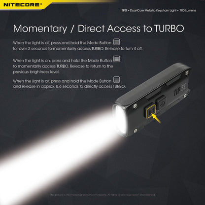 Nitecore TIP SE 700 Lumens Keychain EDC Flashlight
