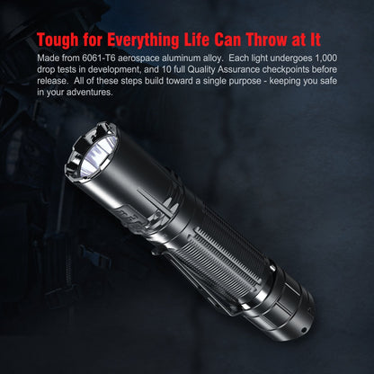 Klarus XT2CR Pro 2100 Lumens USB-C Rechargeable Tactical LED Flashlight