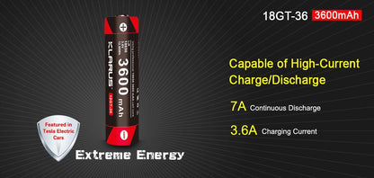 Klarus 18GT-36 3600mAh 18650 Battery