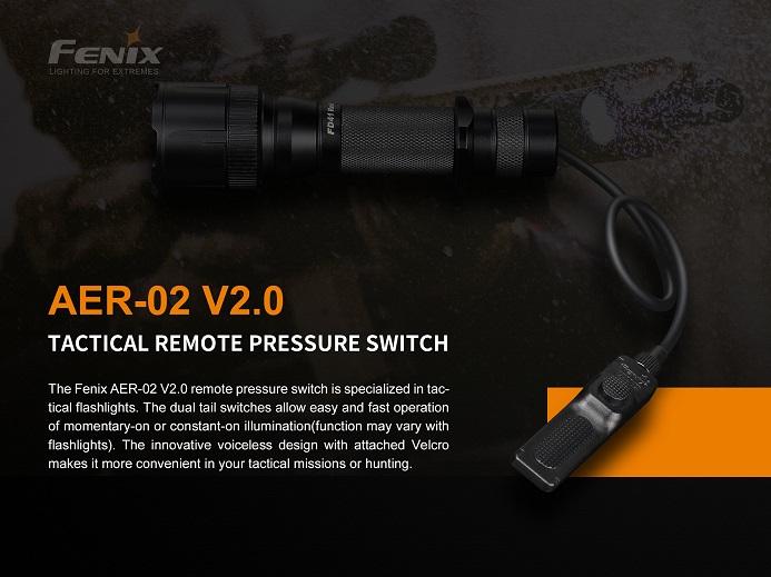 FENIX AER-02 V2.0 TACTICAL REMOTE PRESSURE SWITCH Flashlight Accessories Fenix 