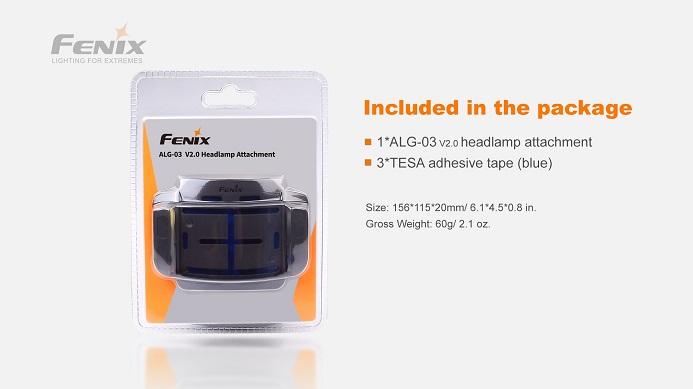 Fenix ALG-03 V2.0 Headlamp Helmet Mount