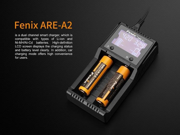 Fenix Are-A2 Dual-Slot Smart Battery Charger