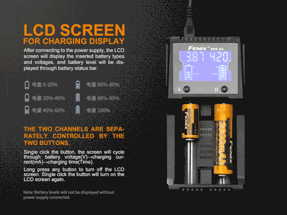 Fenix Are-A2 Dual-Slot Smart Battery Charger