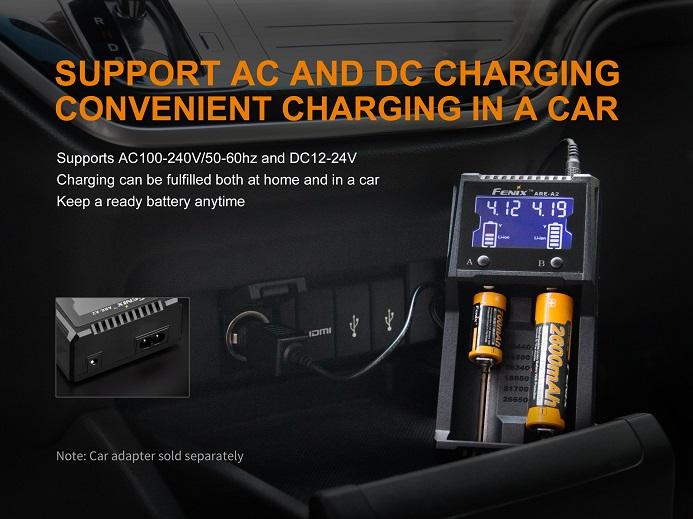Fenix Are-A2 Dual-Slot Smart Battery Charger